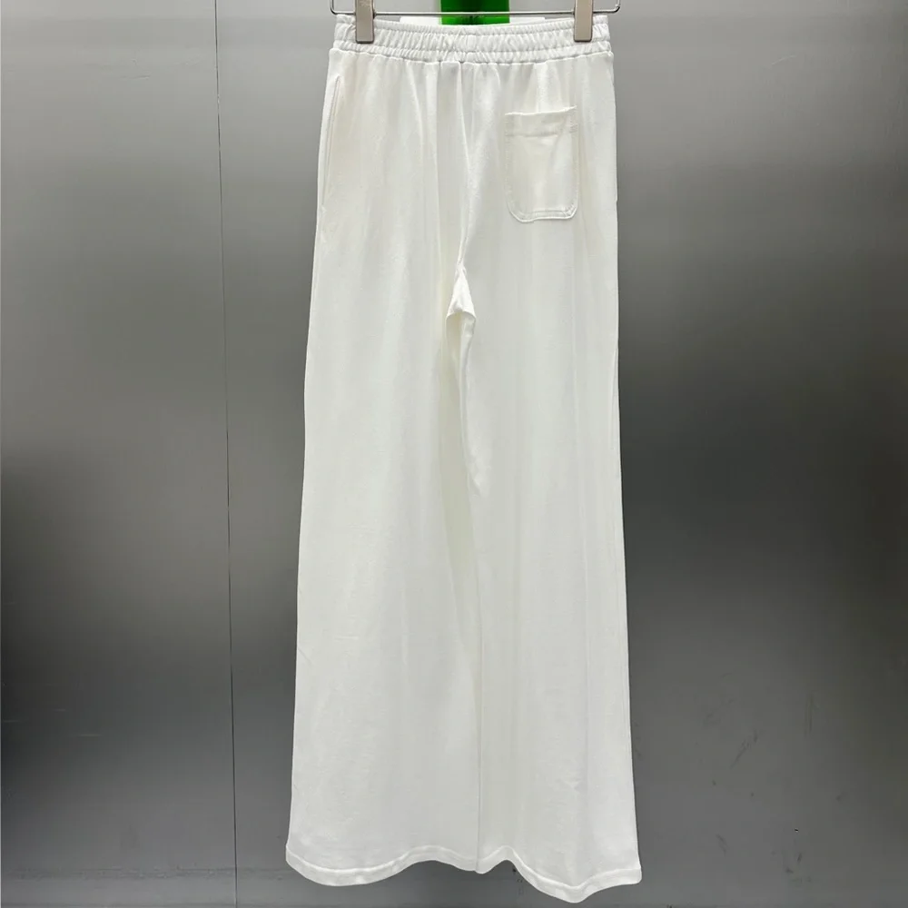 Loewe white Polo shirt and straight-leg pants casual suit - Picture 6 of 7